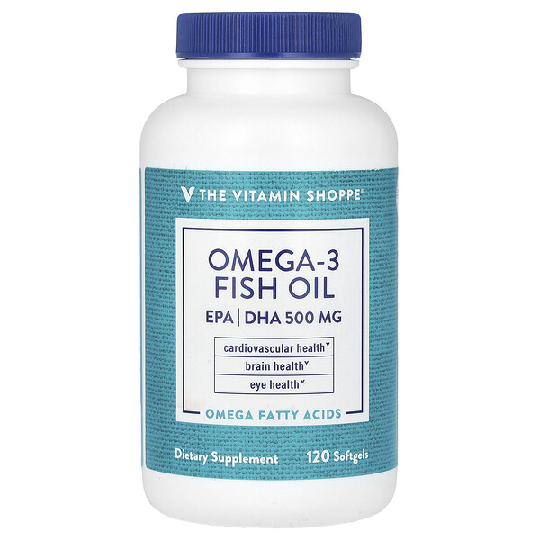 Рыбий жир Омега-3, 120 мягких таблеток The Vitamin Shoppe