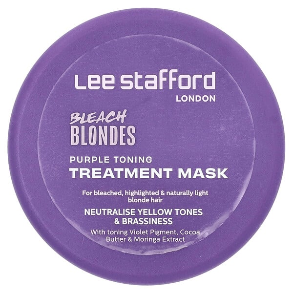 Bleach Blondes, Фиолетовая тонизирующая лечебная маска, 6,7 жидких унций (200 мл) Lee Stafford