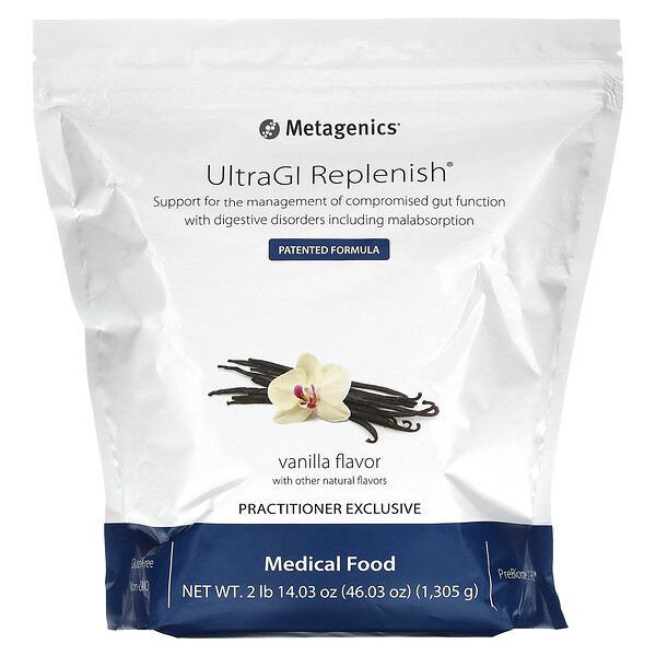 UltraGI Replenish, ваниль, 46,36 унции (1305 г) Metagenics