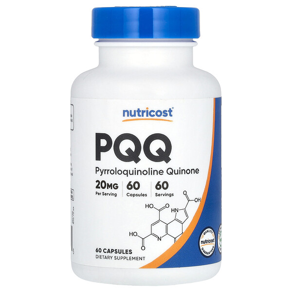 PQQ, 20 мг, 60 капсул Nutricost