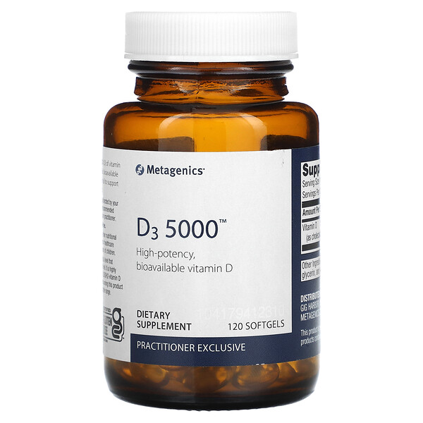 D3 5000 - 5000МЕ - 120 капсул - Metagenics Metagenics