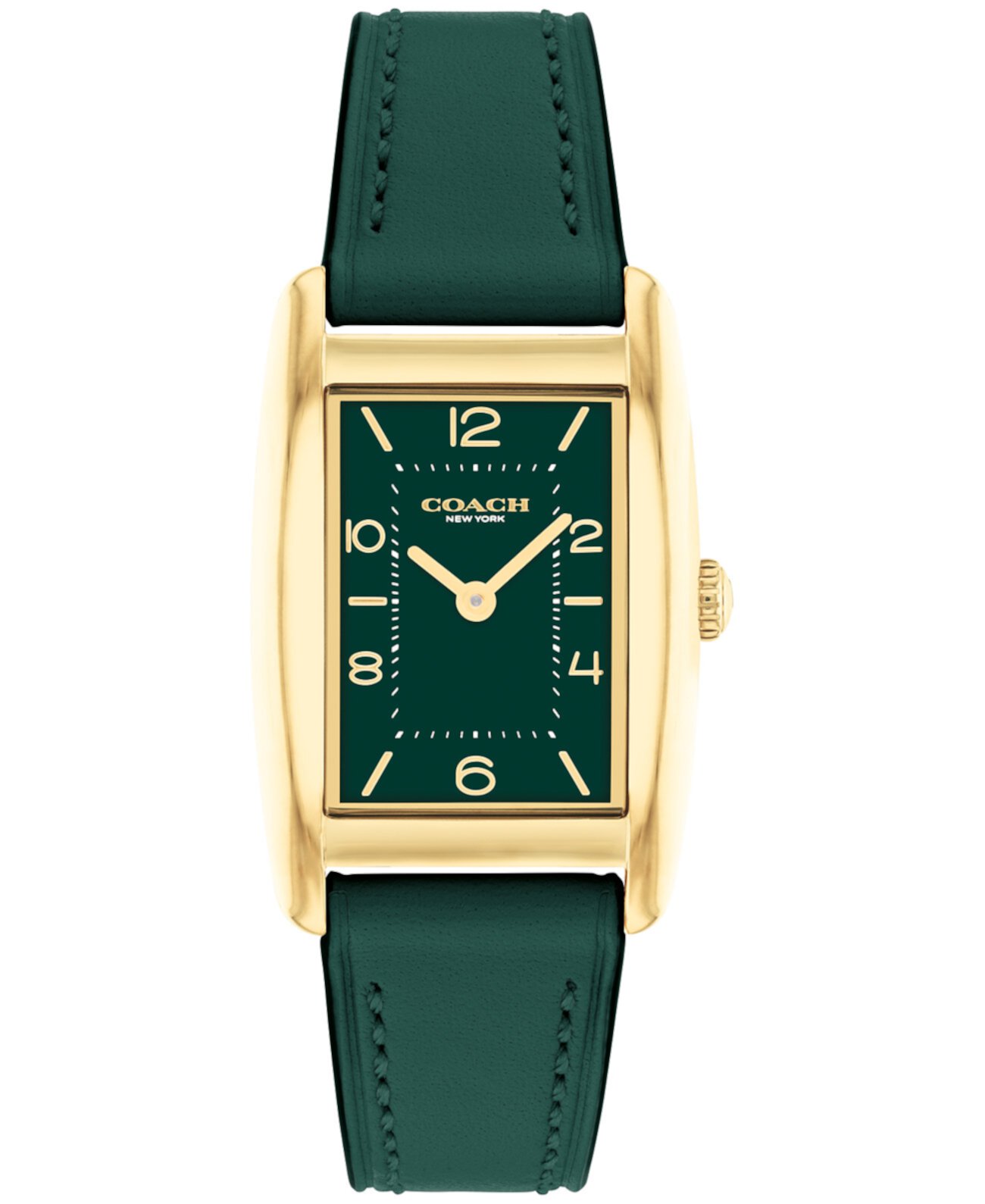 Женские зеленые кожаные часы Resse 24 мм COACH