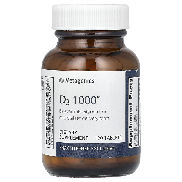 Д3 1000, 120 таблеток Metagenics