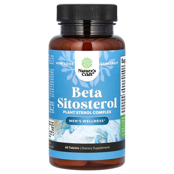 Бета-ситостерин, 60 таблеток Nature's Craft