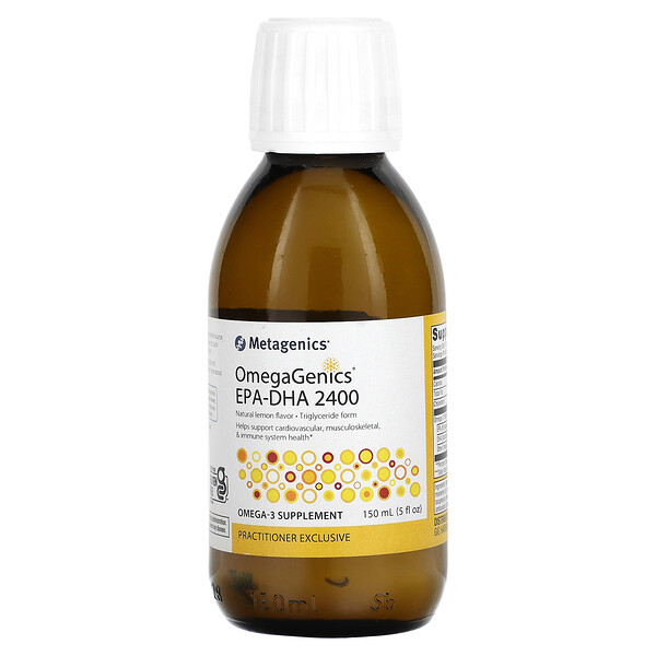 OmegaGenics EPA-DHA 2400, Натуральный лимон - 150 мл - Metagenics Metagenics