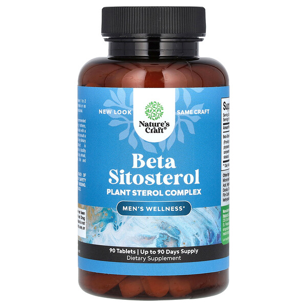 Бета-ситостерин, 90 таблеток Nature's Craft