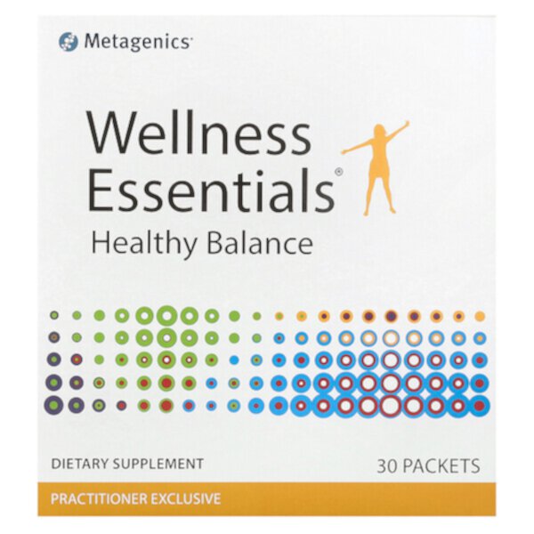Wellness Essentials, Healthy Balance, 30 пакетов Metagenics