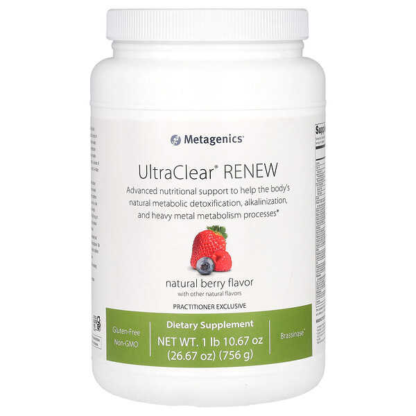 UltraClear, Renew, натуральные ягоды, 1 фунт 10,67 унций (756 г) Metagenics