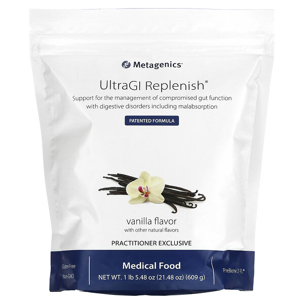 UltraGI Replenish, ваниль, 21,48 унции (609 г) Metagenics