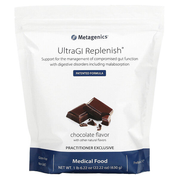 UltraGI Replenish, Шоколад, 22,22 унции (630 г) Metagenics
