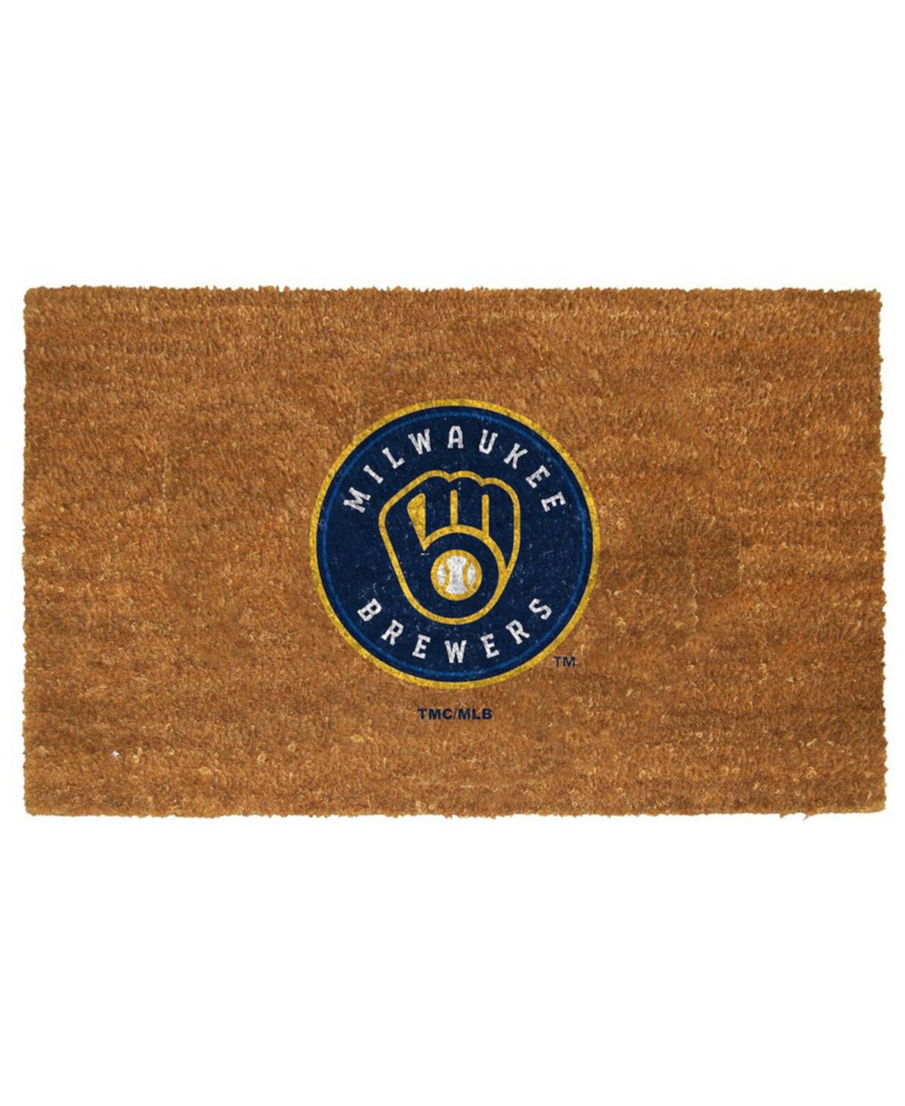 Коврик из кокосового волокна с логотипом Milwaukee Brewers 20 x 30 дюймов Memory Company