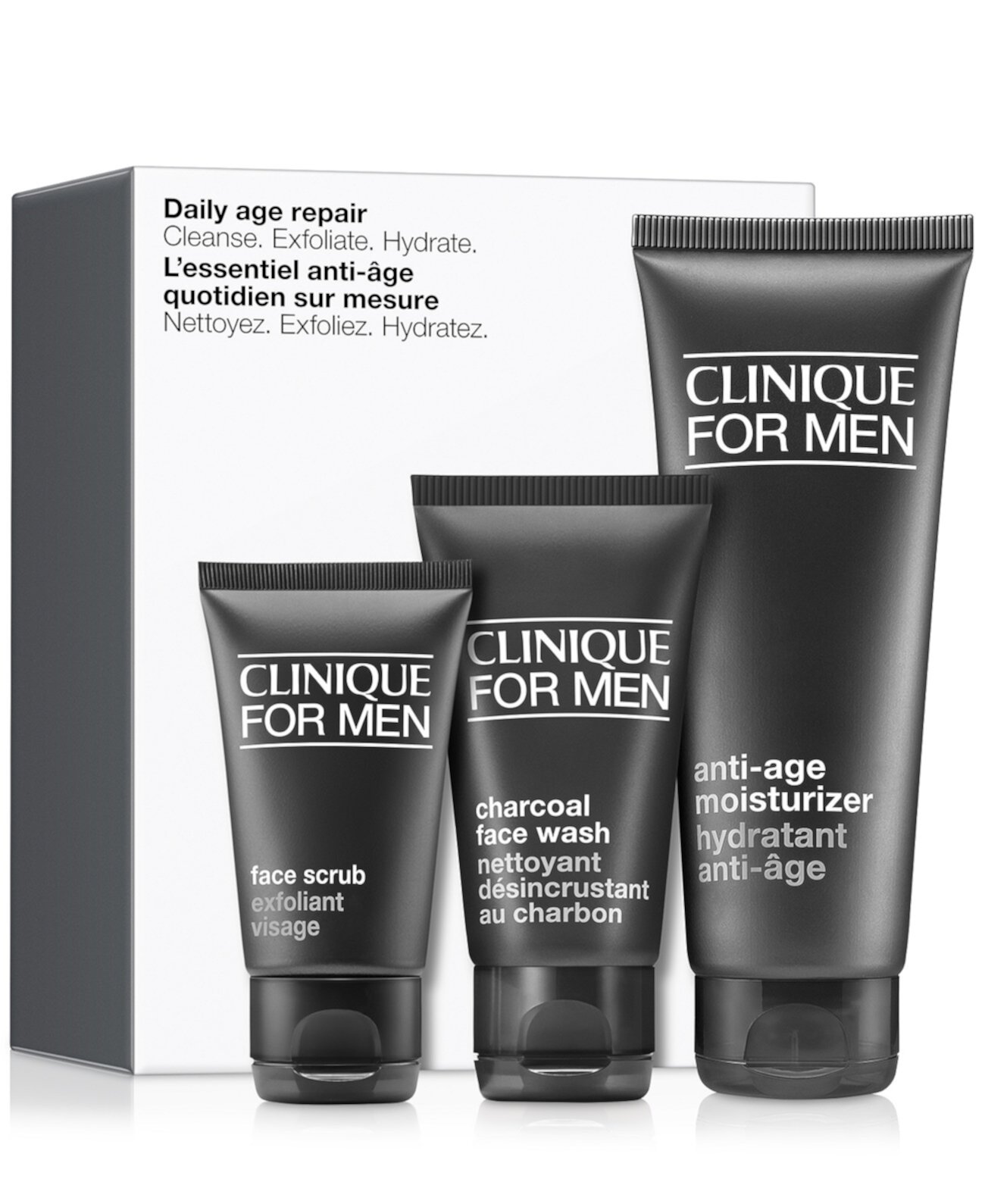 3 шт. Набор для ежедневного восстановления кожи для мужчин Clinique