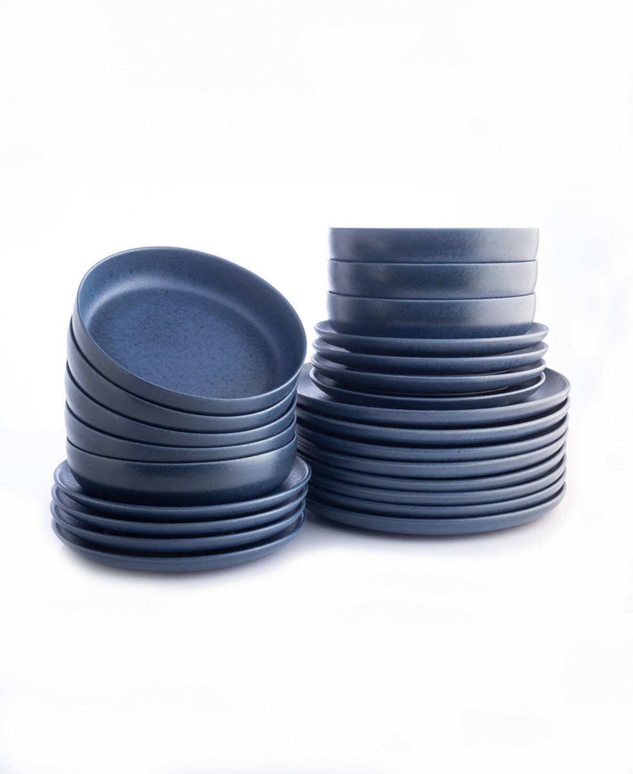 Полный набор столовой посуды Porto by Macchio из керамики, 24 предмета, сервиз на 8 персон Stone Lain