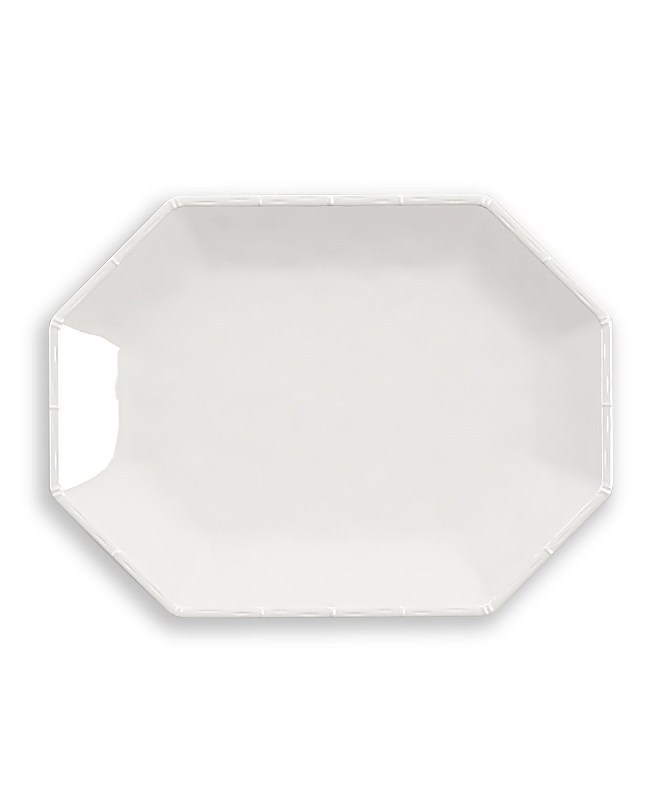 Bamboo Raised Rim Octagonal Platter, 16" TarHong