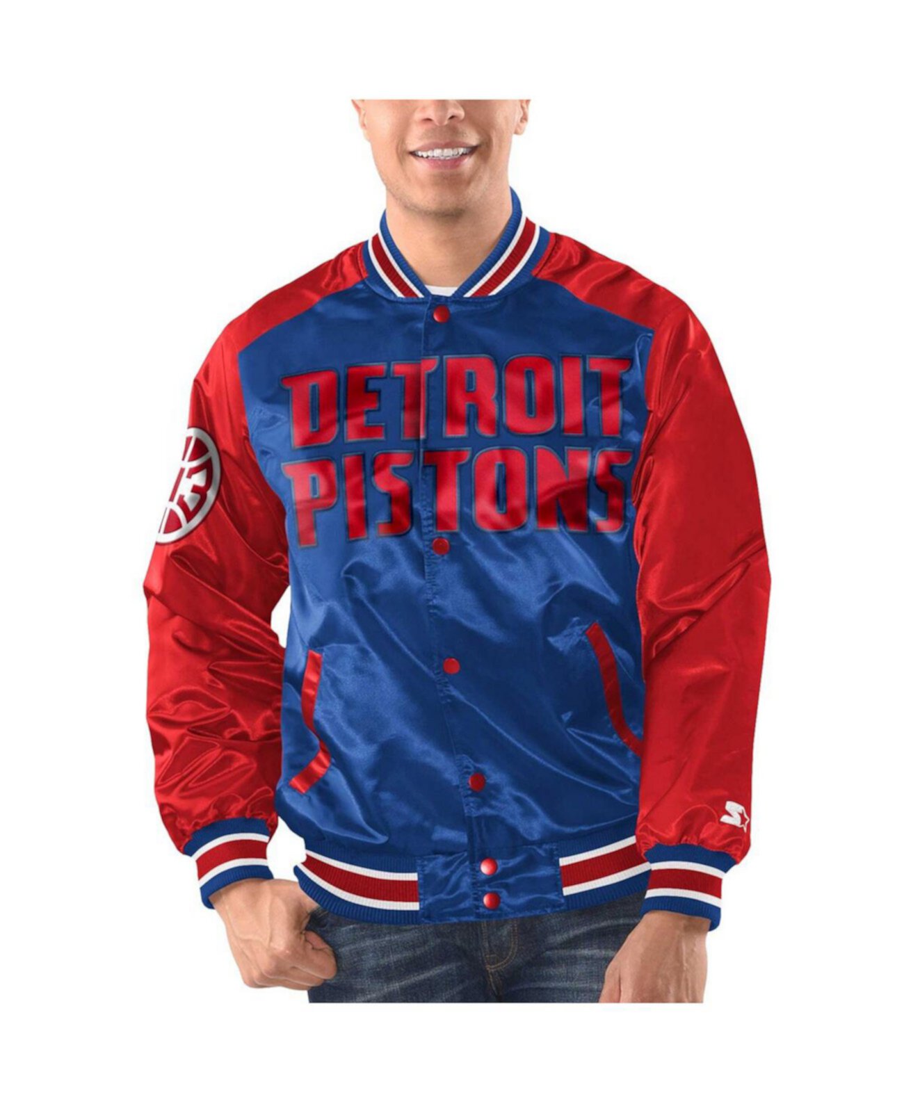 Мужская Куртка Starter Renegade Satin Full-Snap Varsity Starter