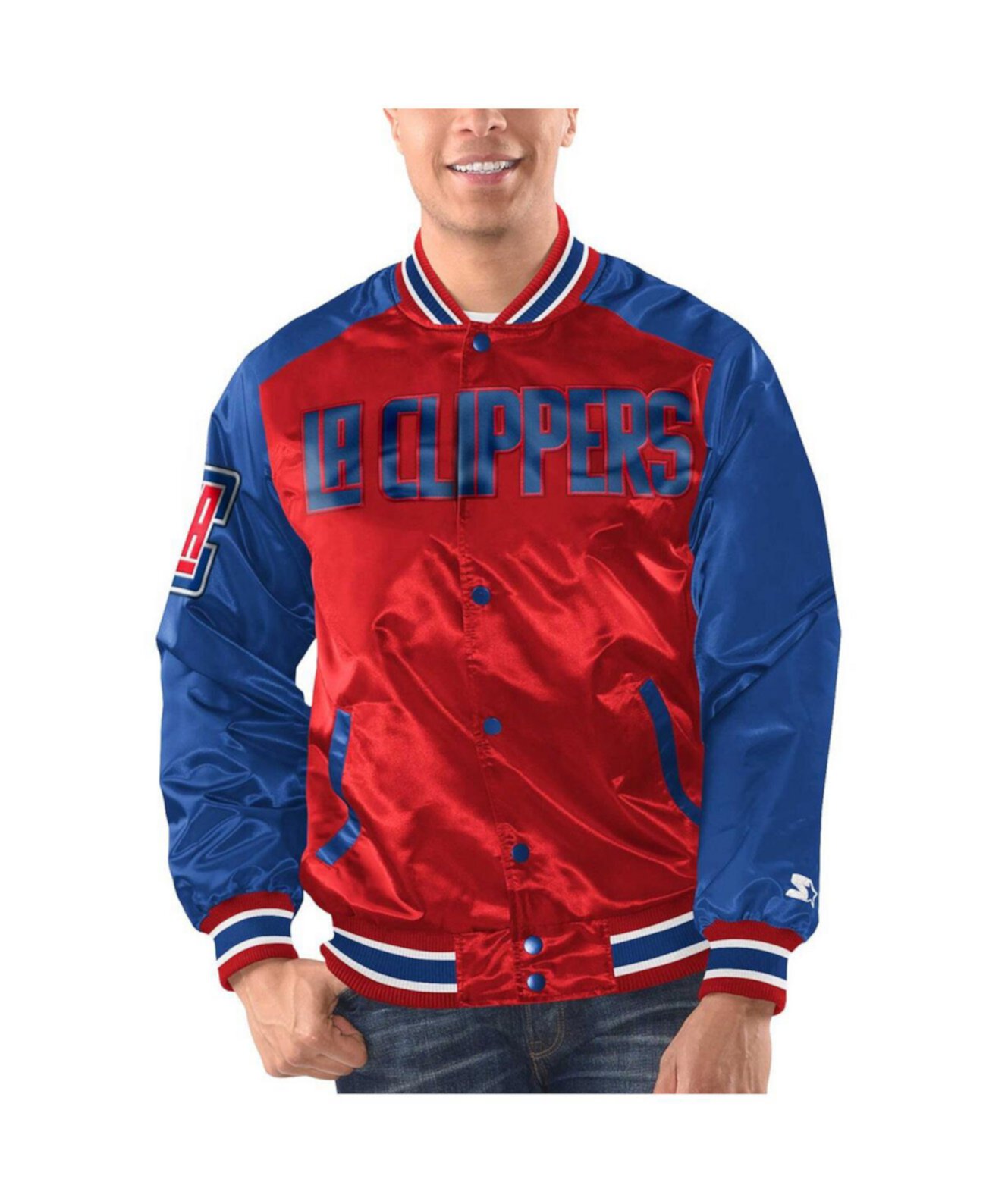 Мужская Куртка Starter Renegade Varsity Satin на кнопках Starter