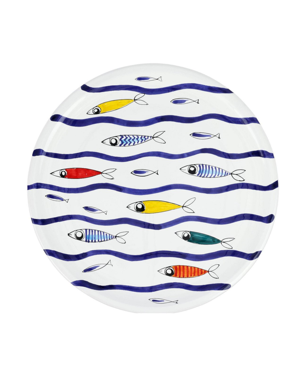 Pesce Pazzo Round Platter VIETRI