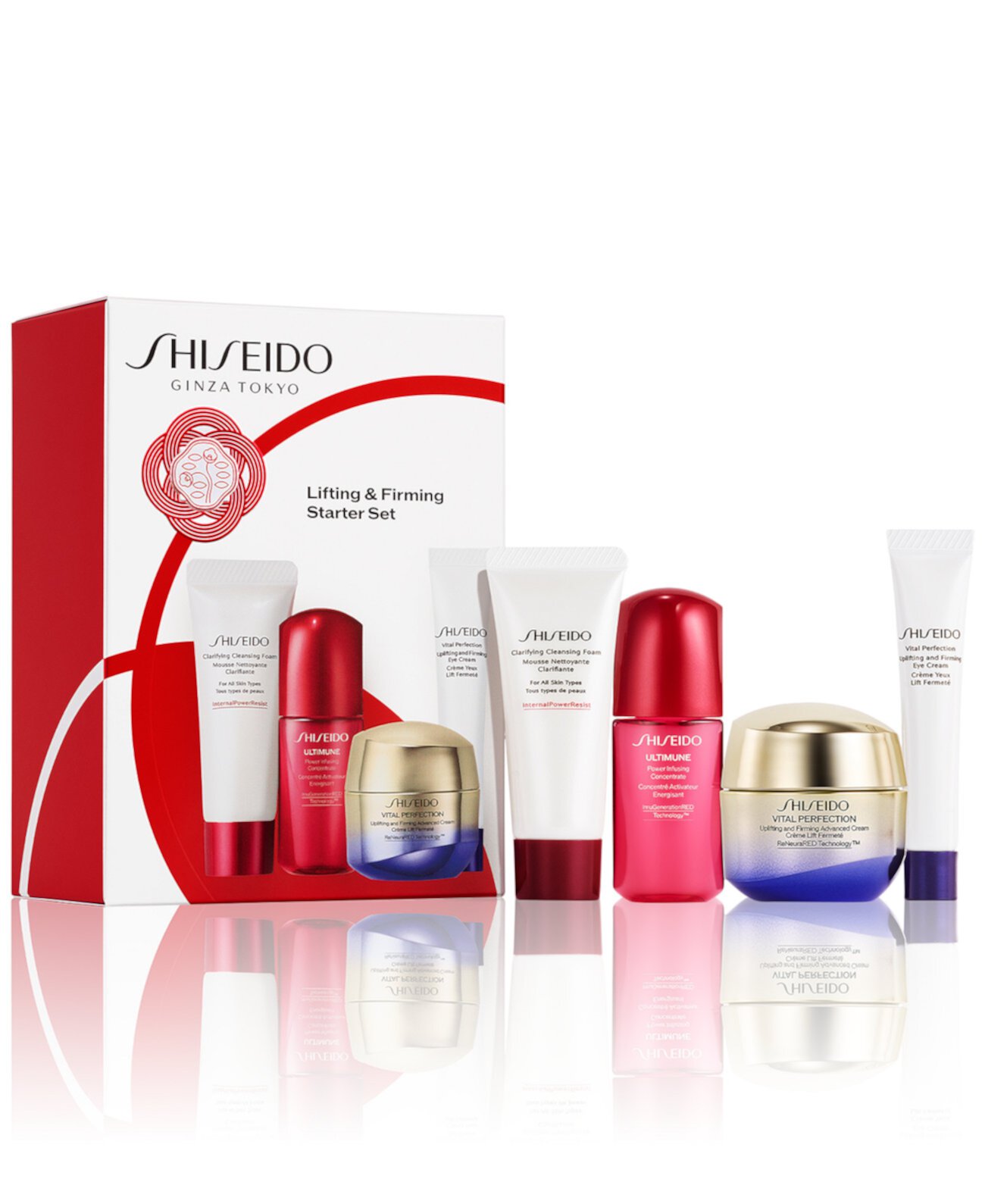 4 шт. Стартовый набор для лифтингового и укрепляющего ухода за кожей Shiseido