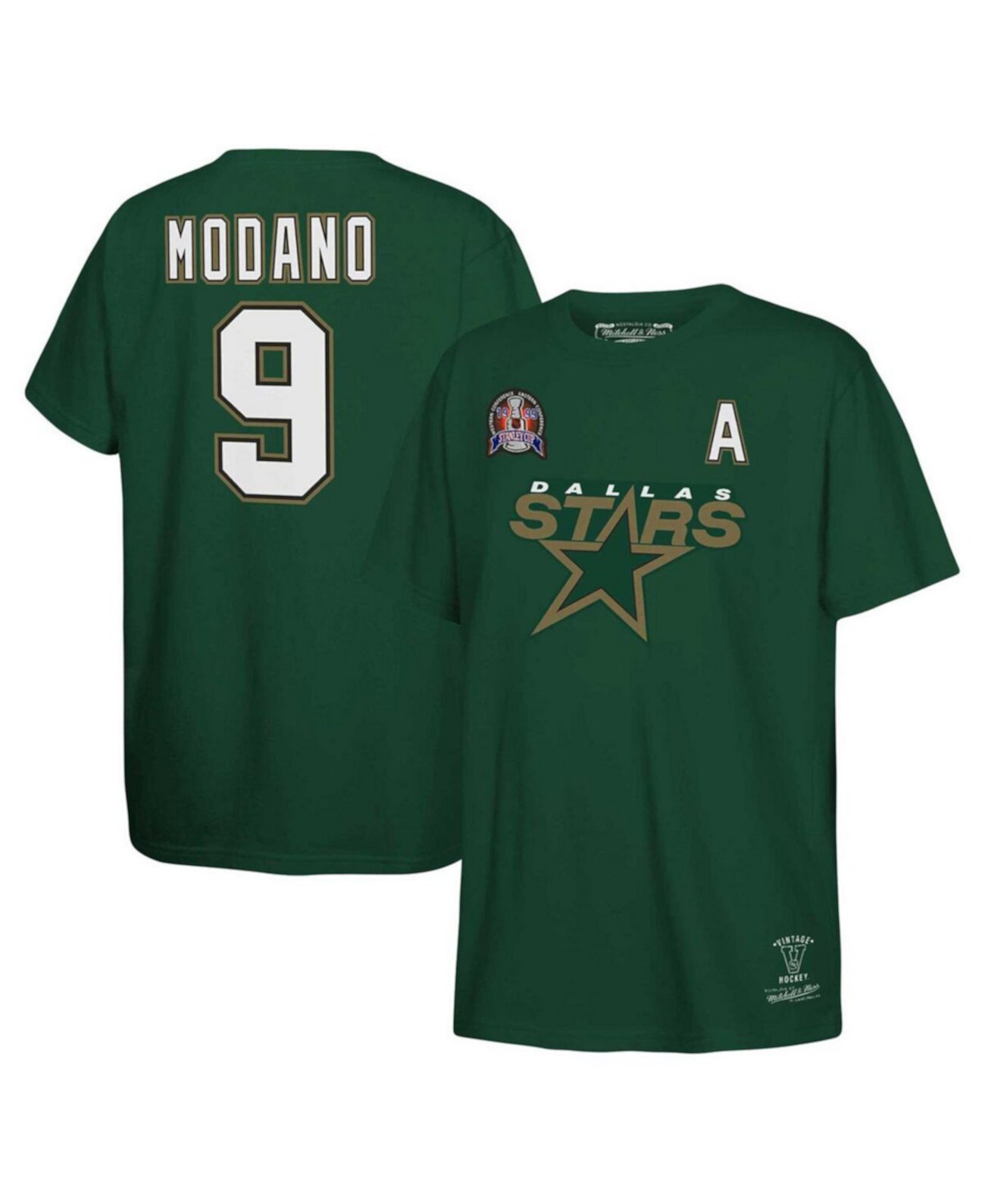 Футболка Mitchell & Ness для мальчиков Mike Modano Kelly Green Dallas Stars Mitchell & Ness