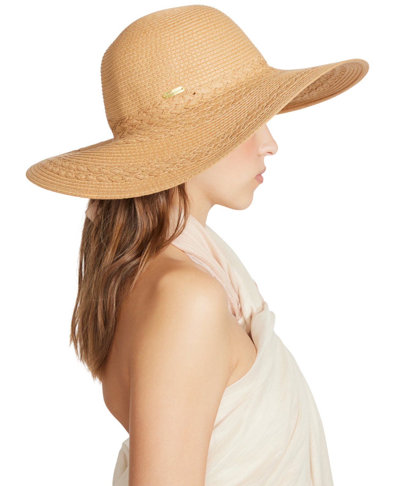 Женская плетеная соломенная шляпа с дисками Steve Madden