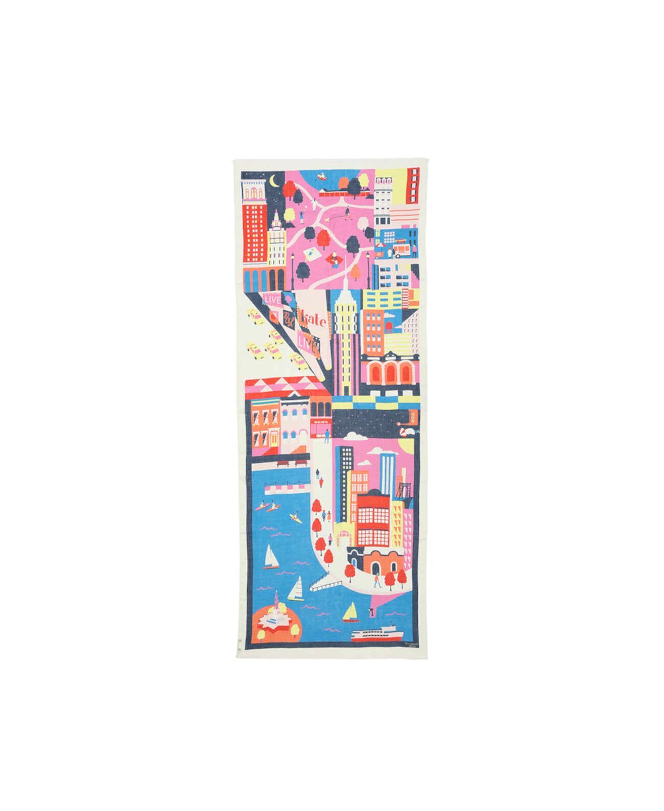 Женский продолговатый шарф с изображением карты города Kate Spade New York