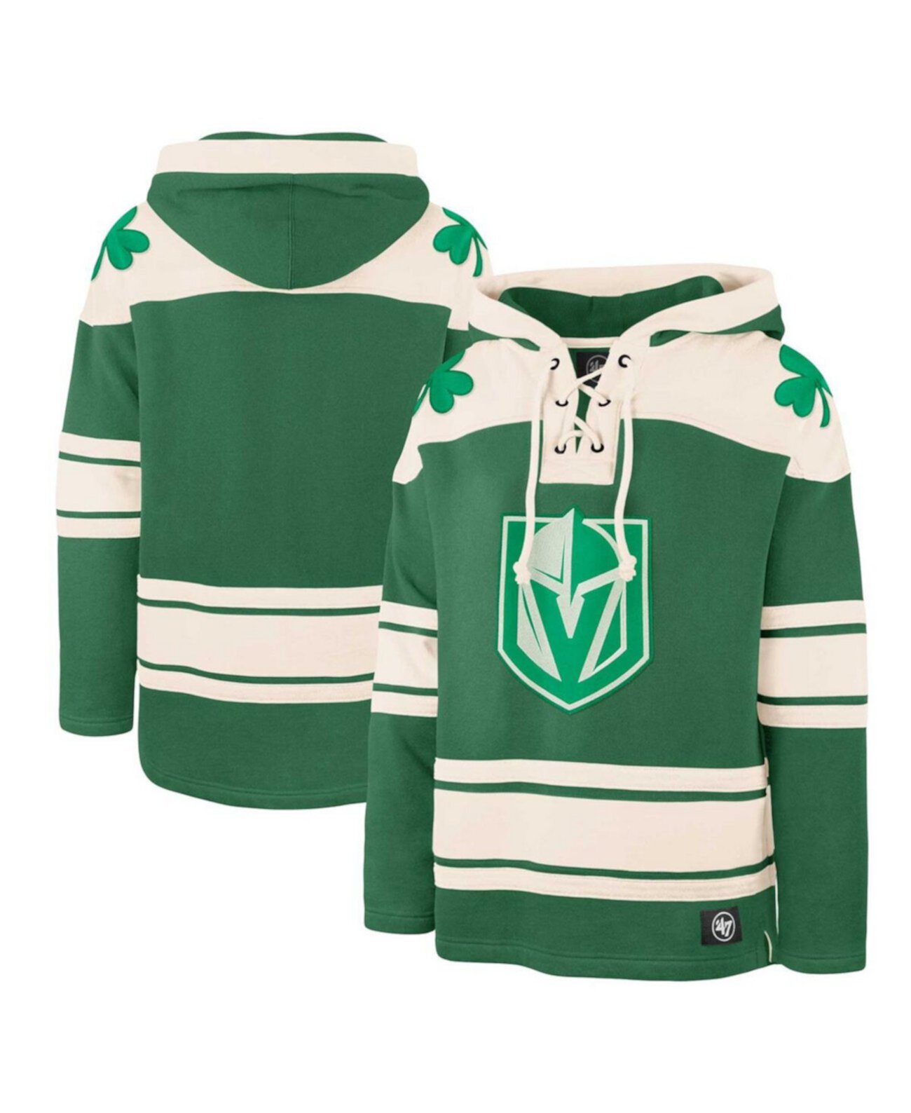 Мужской Пуловер '47 Brand Superior Lacer Kelly Green Vegas Golden Knights '47 Brand