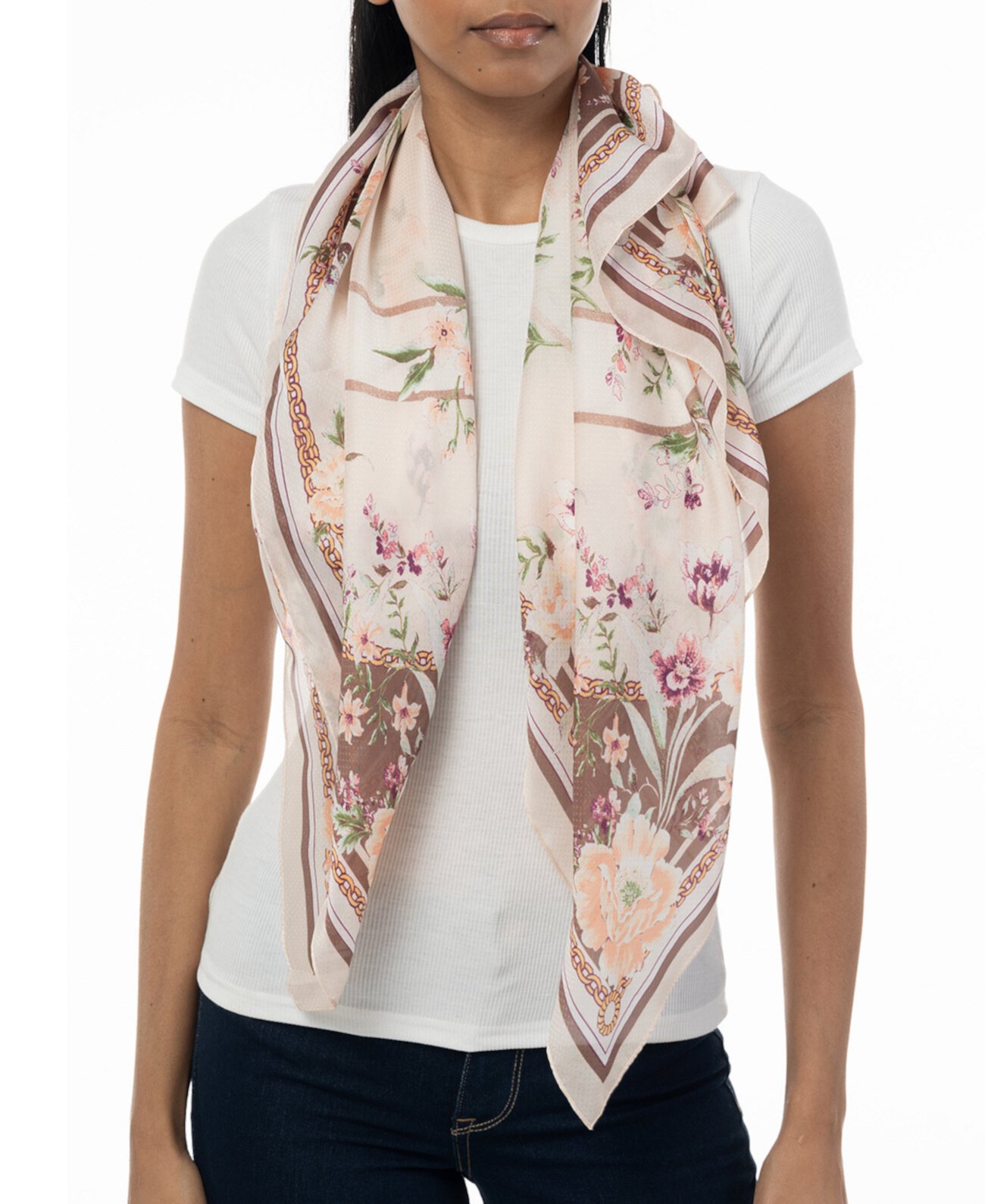 Длинный шарф Giani Bernini Women's Garden Botanical Printed Square Giani Bernini