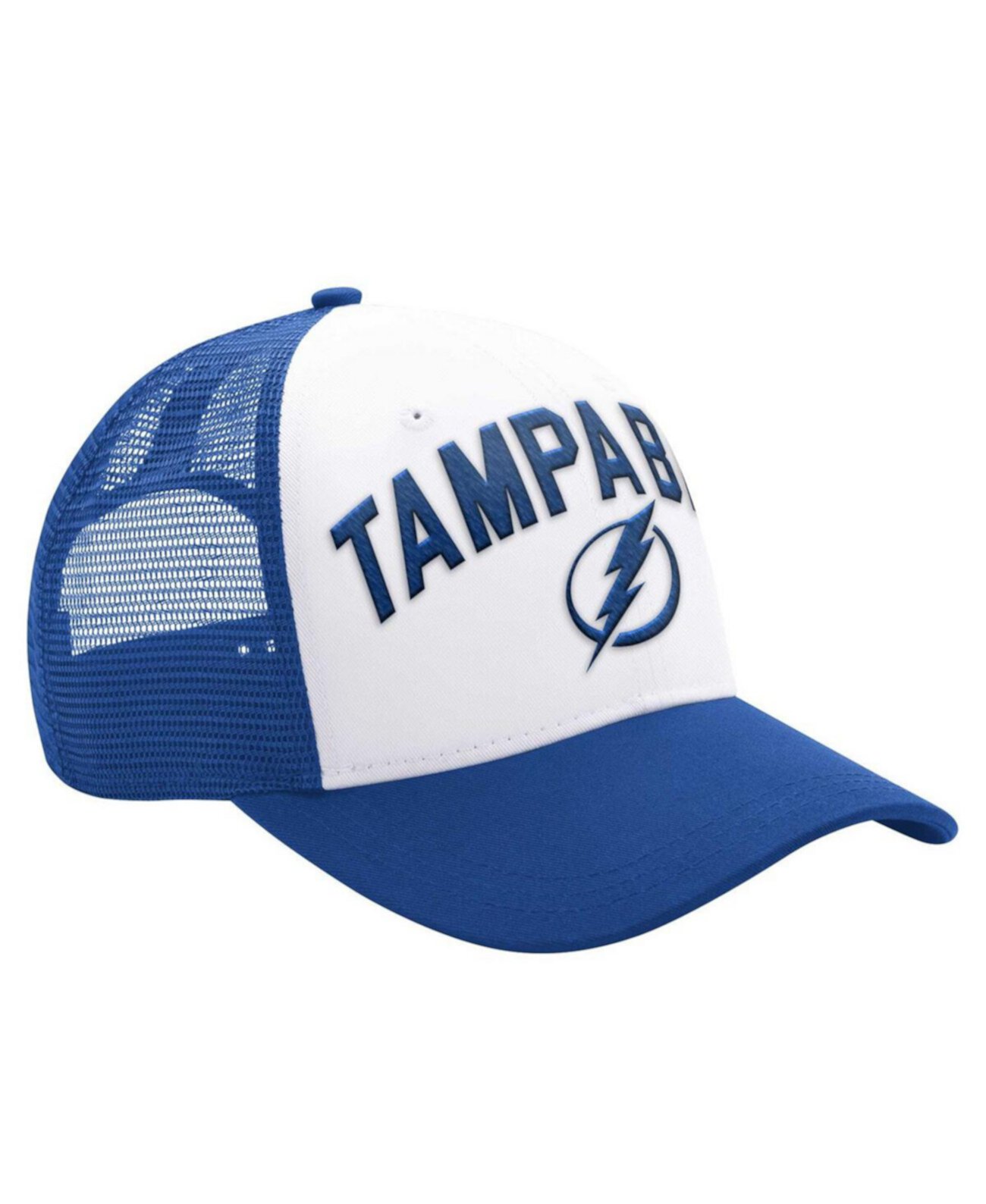 Бейсболка Starter Мужская бело-синяя с логотипом Tampa Bay Lightning Starter