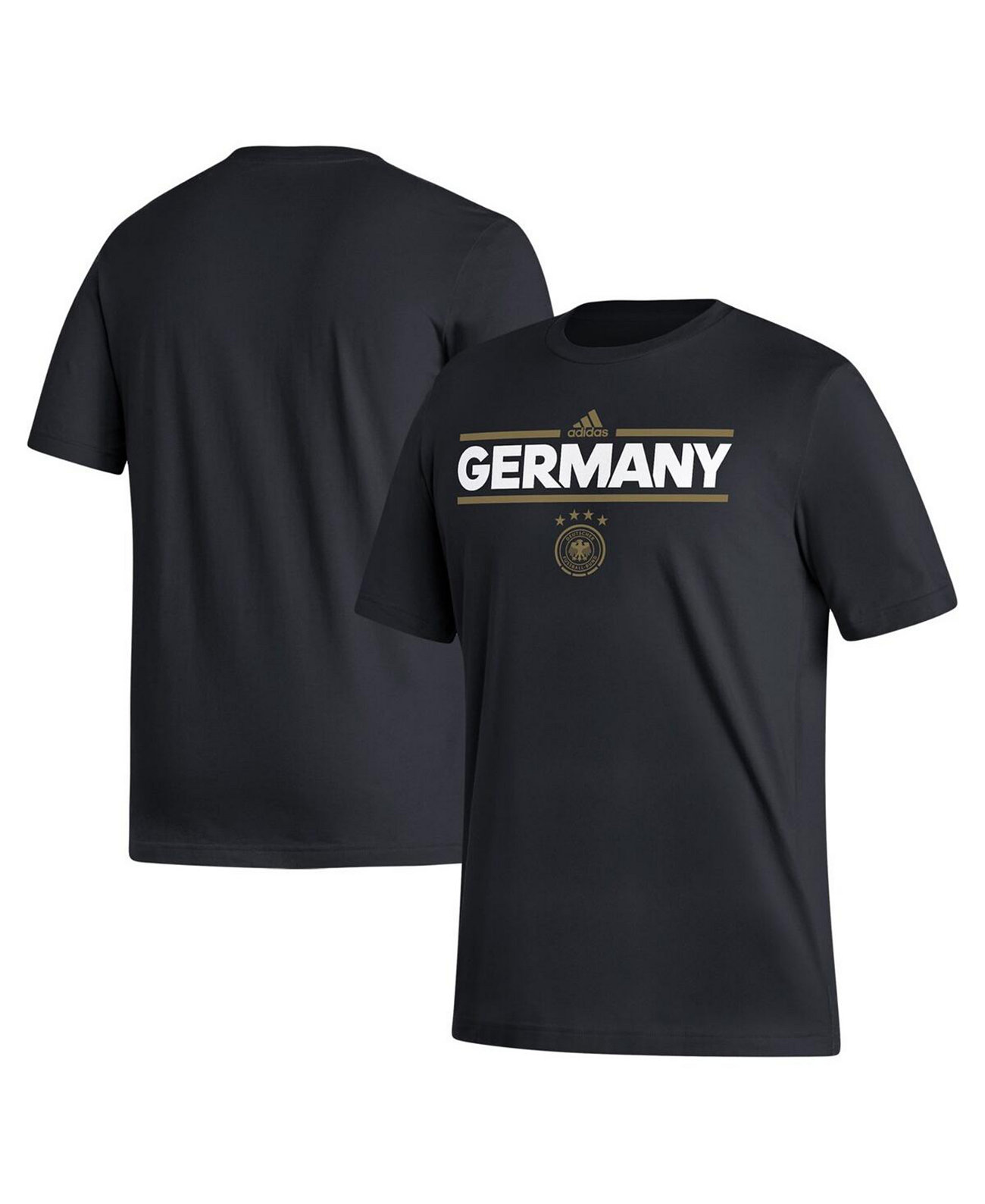 Мужская черная футболка сборной Германии Dassler Adidas
