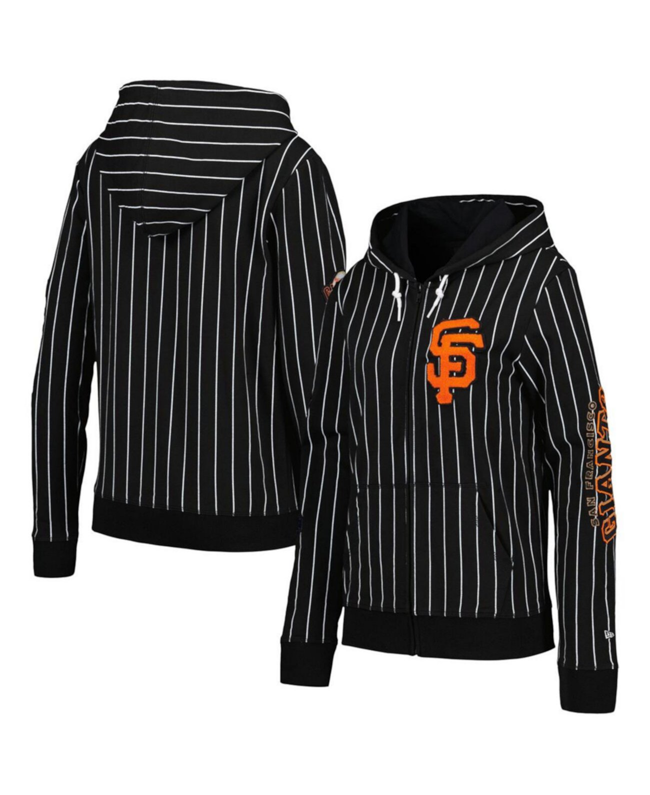 Женская Куртка New Era San Francisco Giants с Полосками и Полной Молнией New Era