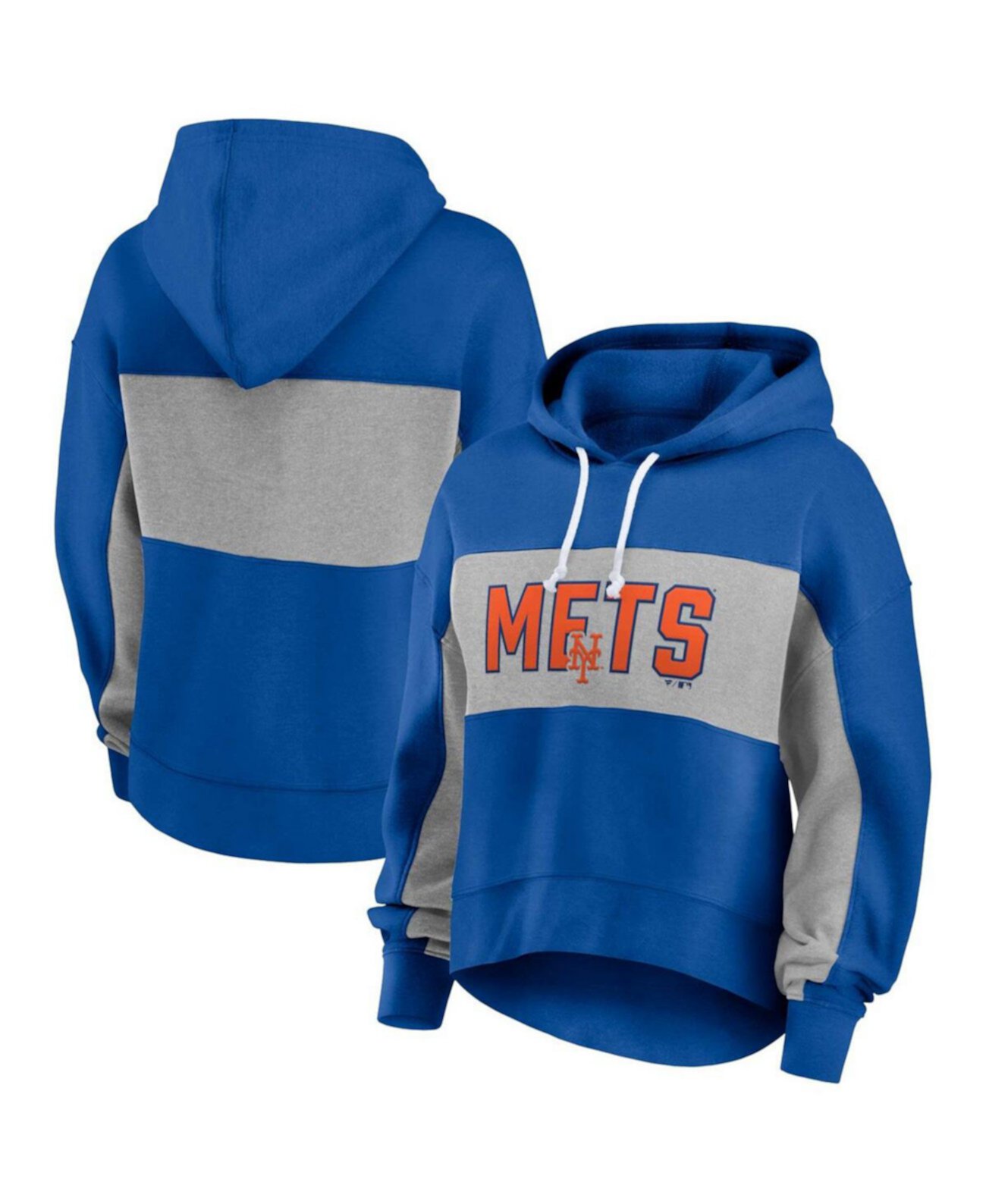 Женский пуловер с капюшоном Royal New York Mets больших размеров Profile