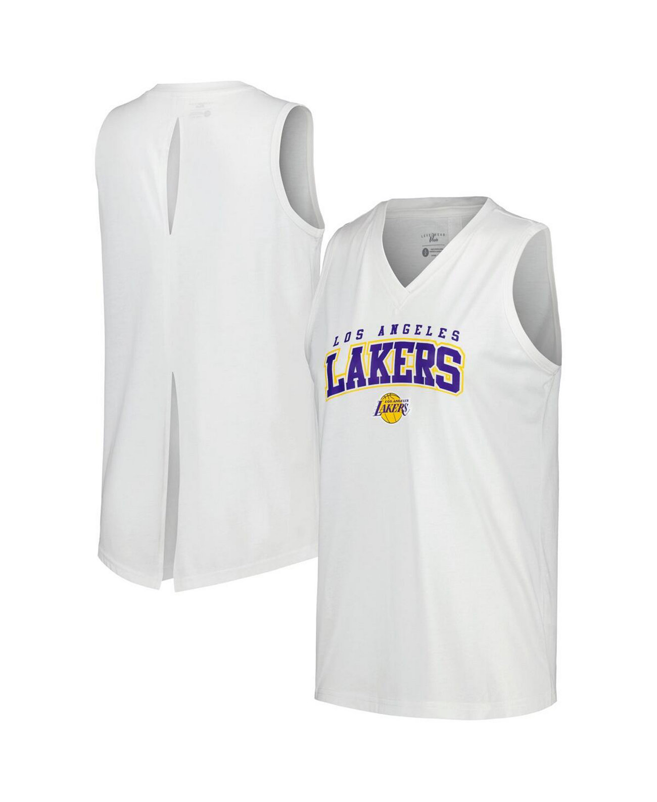 Женская белая майка Los Angeles Lakers Paisley Peekaboo LevelWear