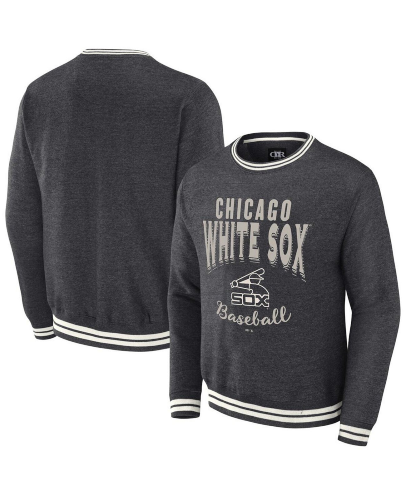 Мужской пуловер Darius Rucker Collection By Heather Charcoal с эффектом потертости Chicago White Sox в винтажном стиле Fanatics