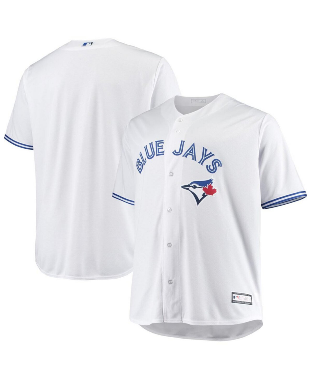 Мужская белая футболка команды Toronto Blue Jays Home Big and Tall Replica Team Profile
