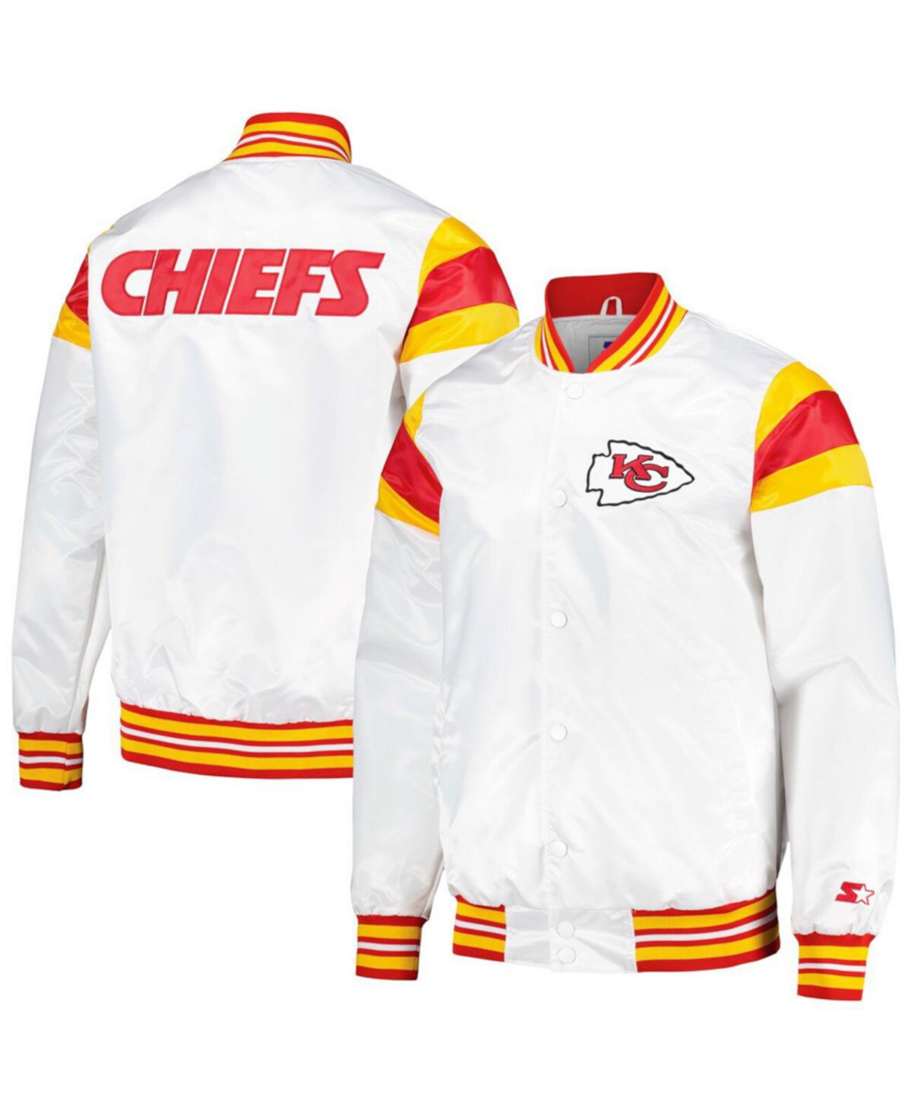 Мужская Куртка Starter Kansas City Chiefs Satin Full-Snap Varsity Starter