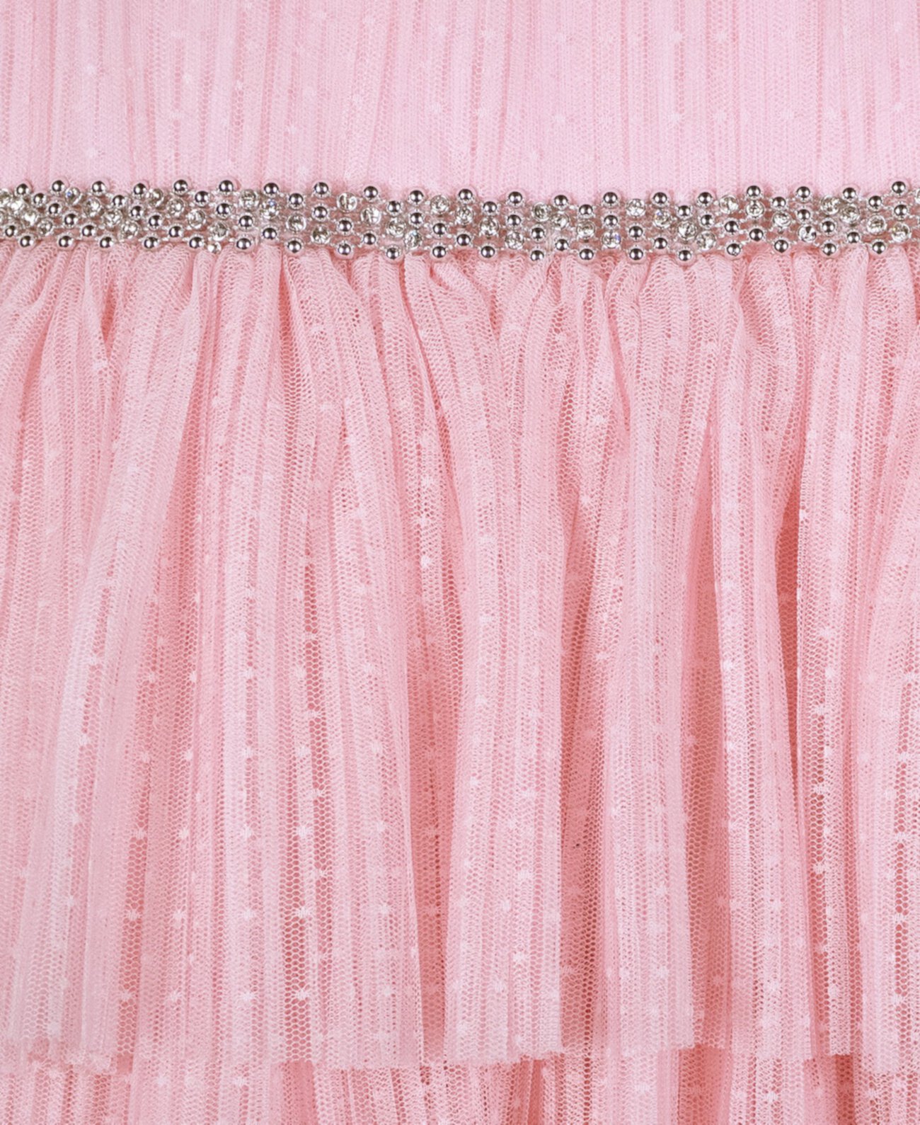 Многоярусное плиссированное сетчатое платье для девочек-подростков Pink & Violet