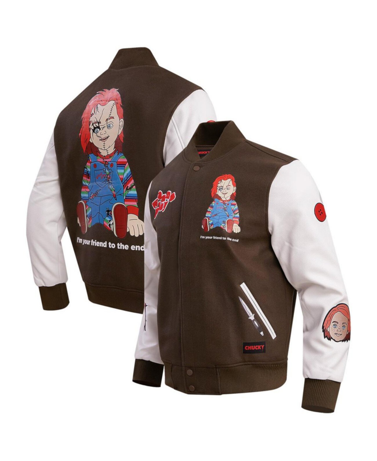 Мужская Куртка Freeze Max Chucky Good Guys Varsity с Полной Молнией Freeze Max