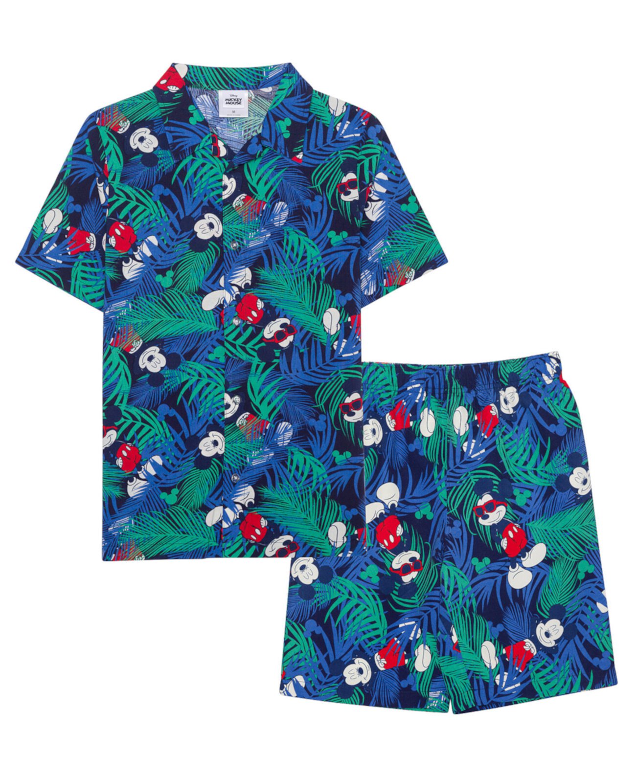 Тканая рубашка и шорты с короткими рукавами для больших мальчиков Mickey Mouse