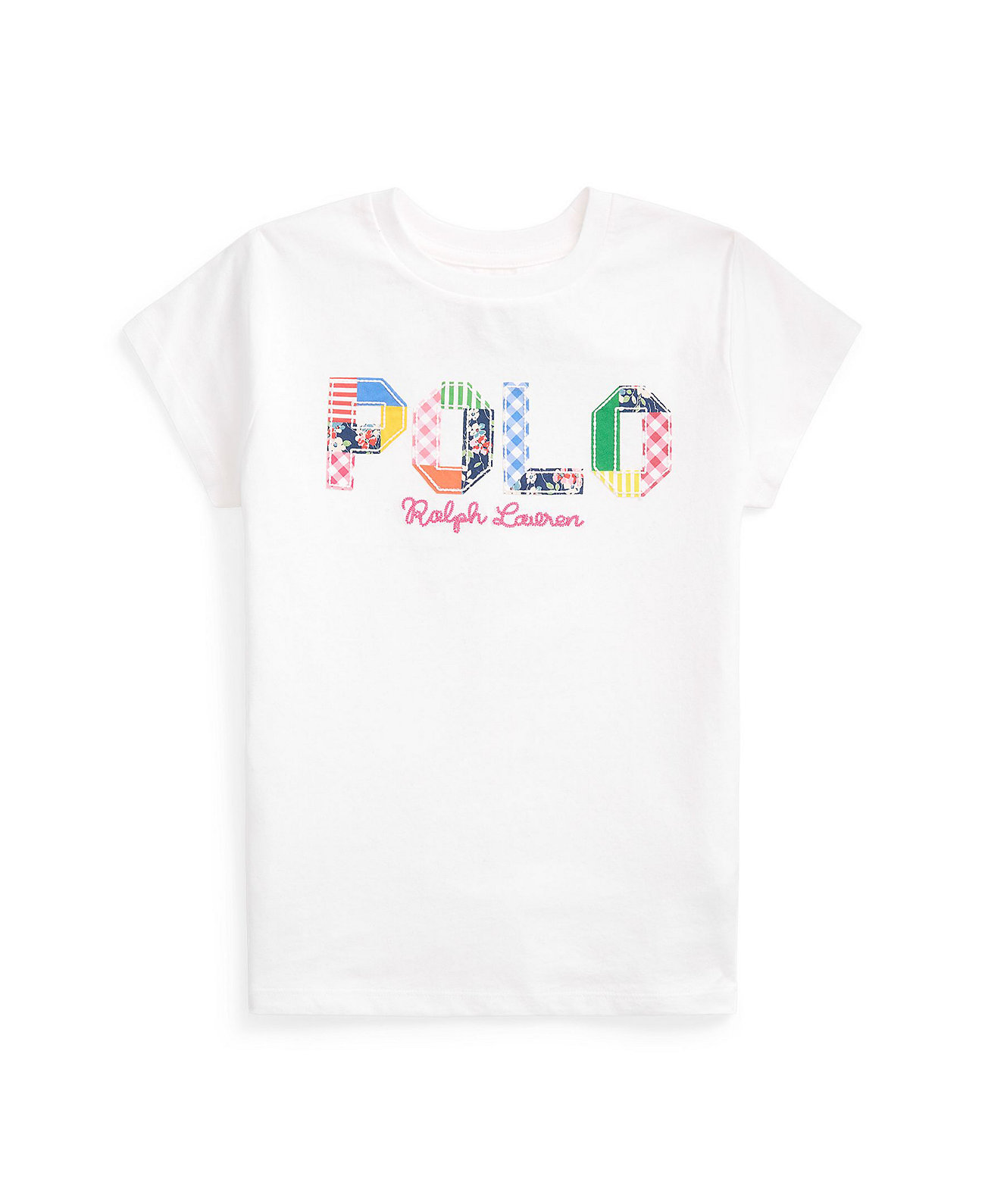 Футболка для Девочек Polo Ralph Lauren с Логотипом из Хлопкового Трикотажа Polo Ralph Lauren