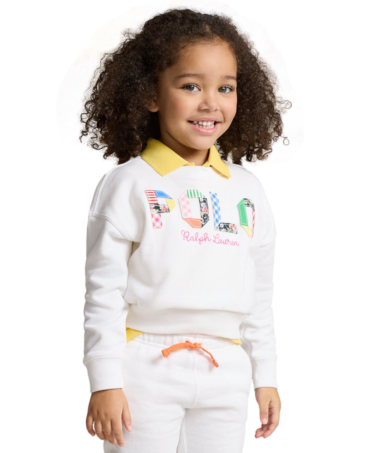 Терри-толстовка со смешанным логотипом для малышей и маленьких девочек Polo Ralph Lauren