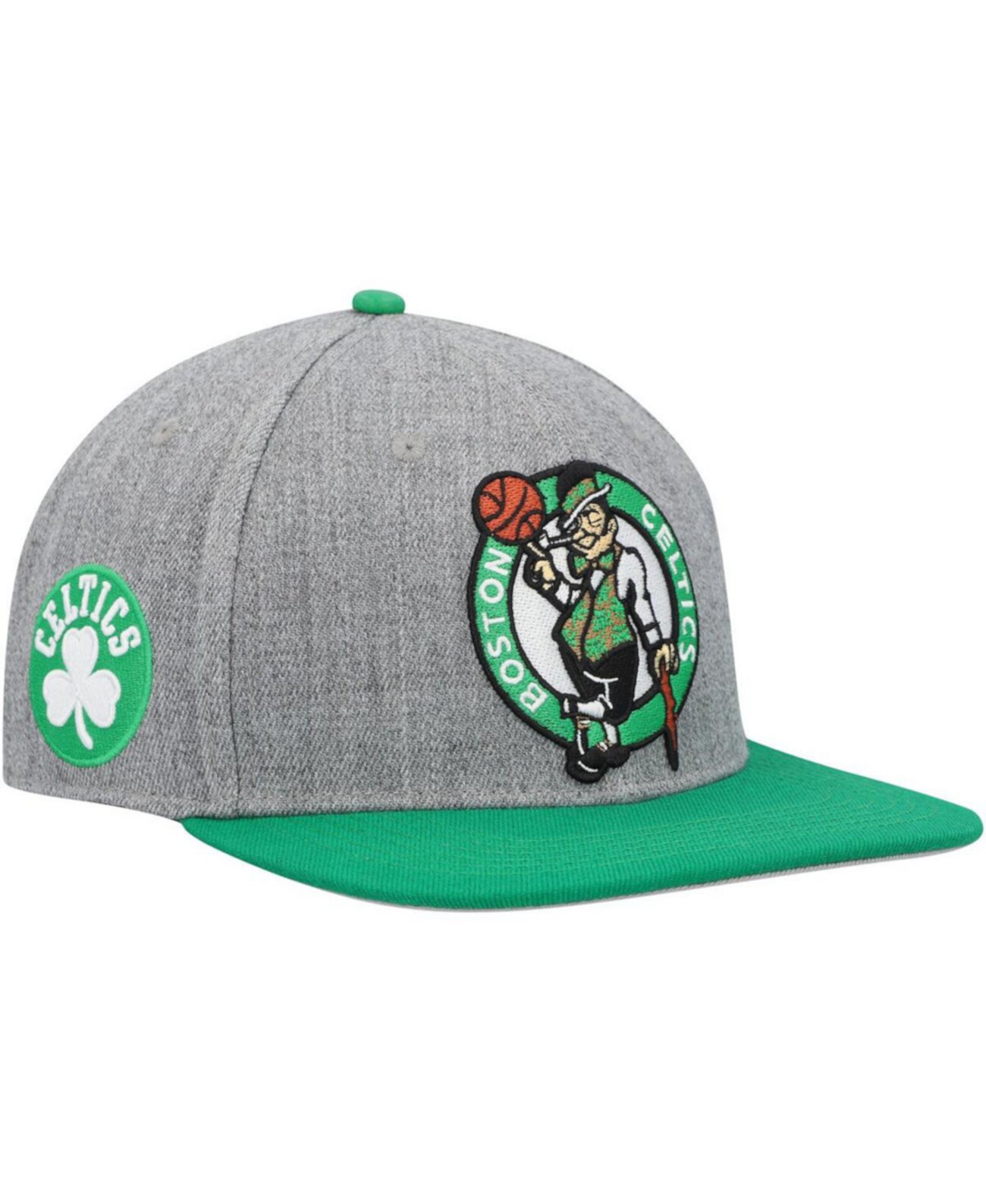 Мужская серая двухцветная бейсболка с логотипом Kelly Green Boston Celtics Classic Pro Standard