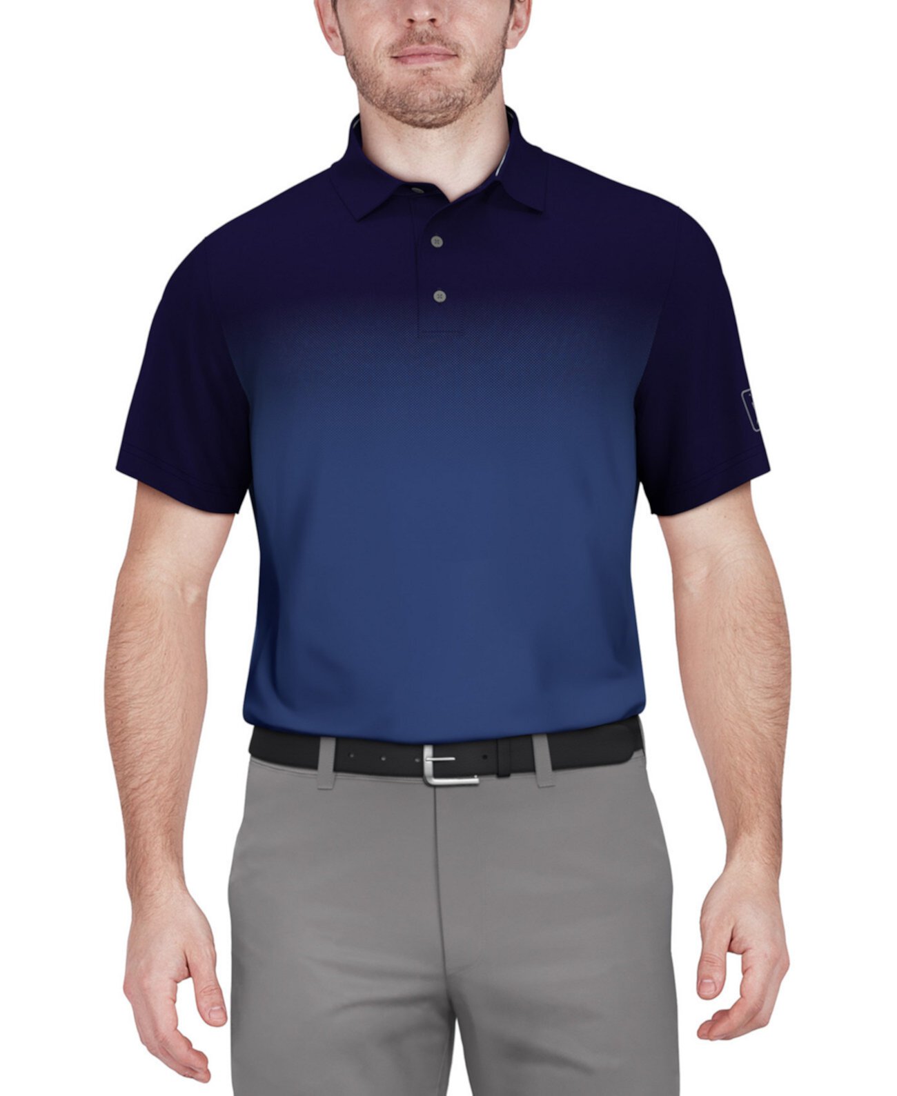Мужская рубашка-поло с коротким рукавом с эффектом омбре PGA TOUR