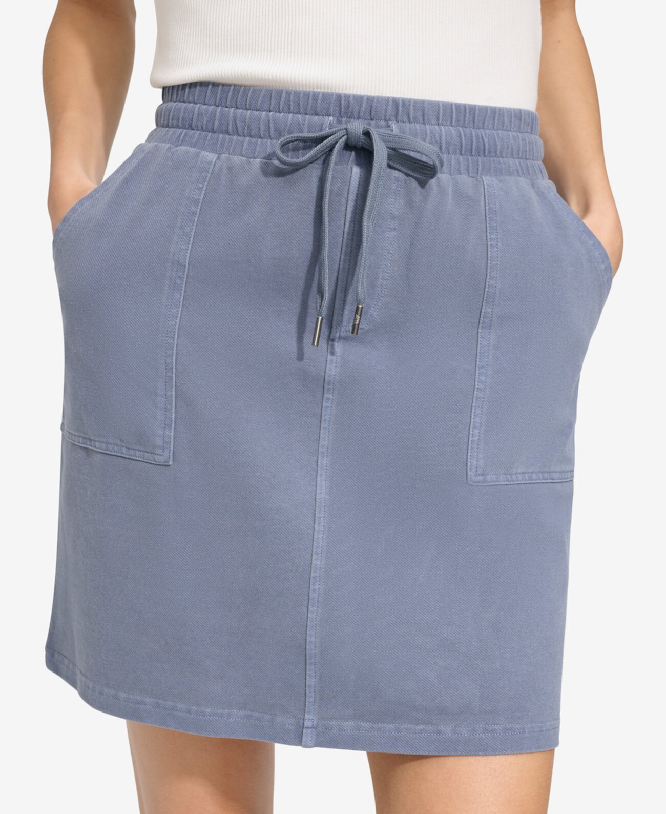 Женская стираная трикотажная юбка без застежек Marc New York