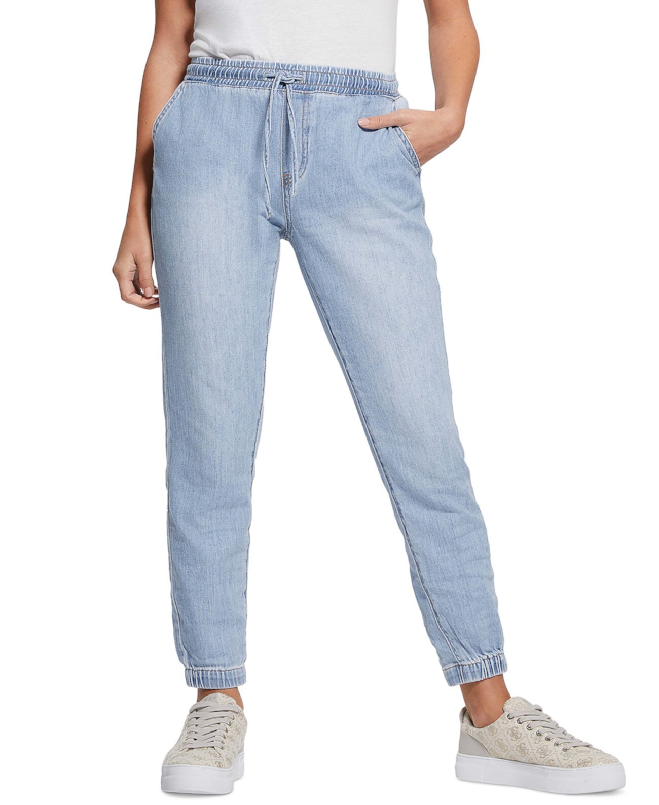 Женские джинсы-джоггеры Noah Denim с завязками на талии GUESS