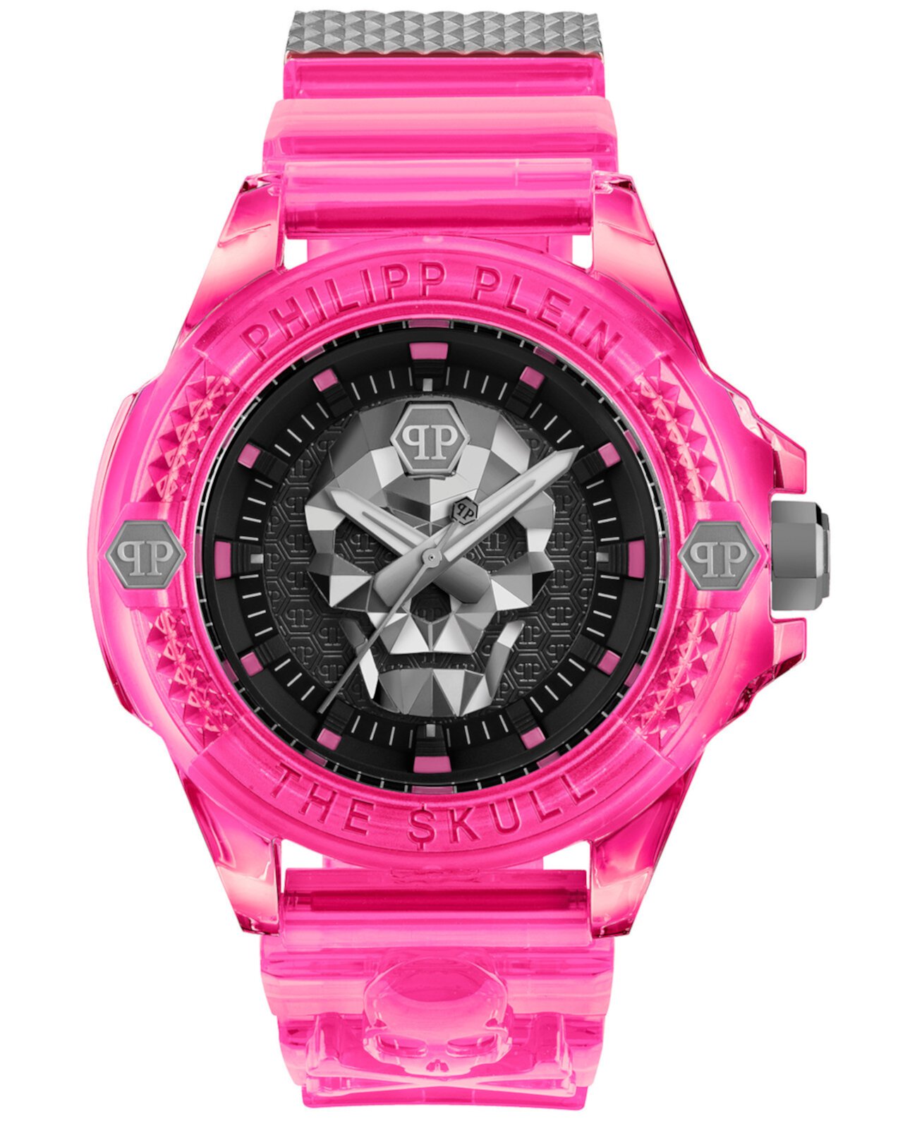 Смарт часы Philipp Plein Skull Scuba Duba с силиконовым ремешком, 44мм Philipp Plein