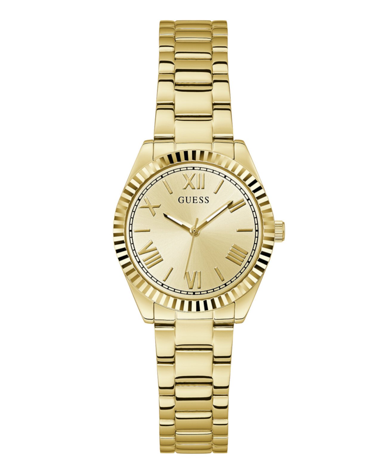 Женские аналоговые золотистые часы из нержавеющей стали, 30 мм GUESS