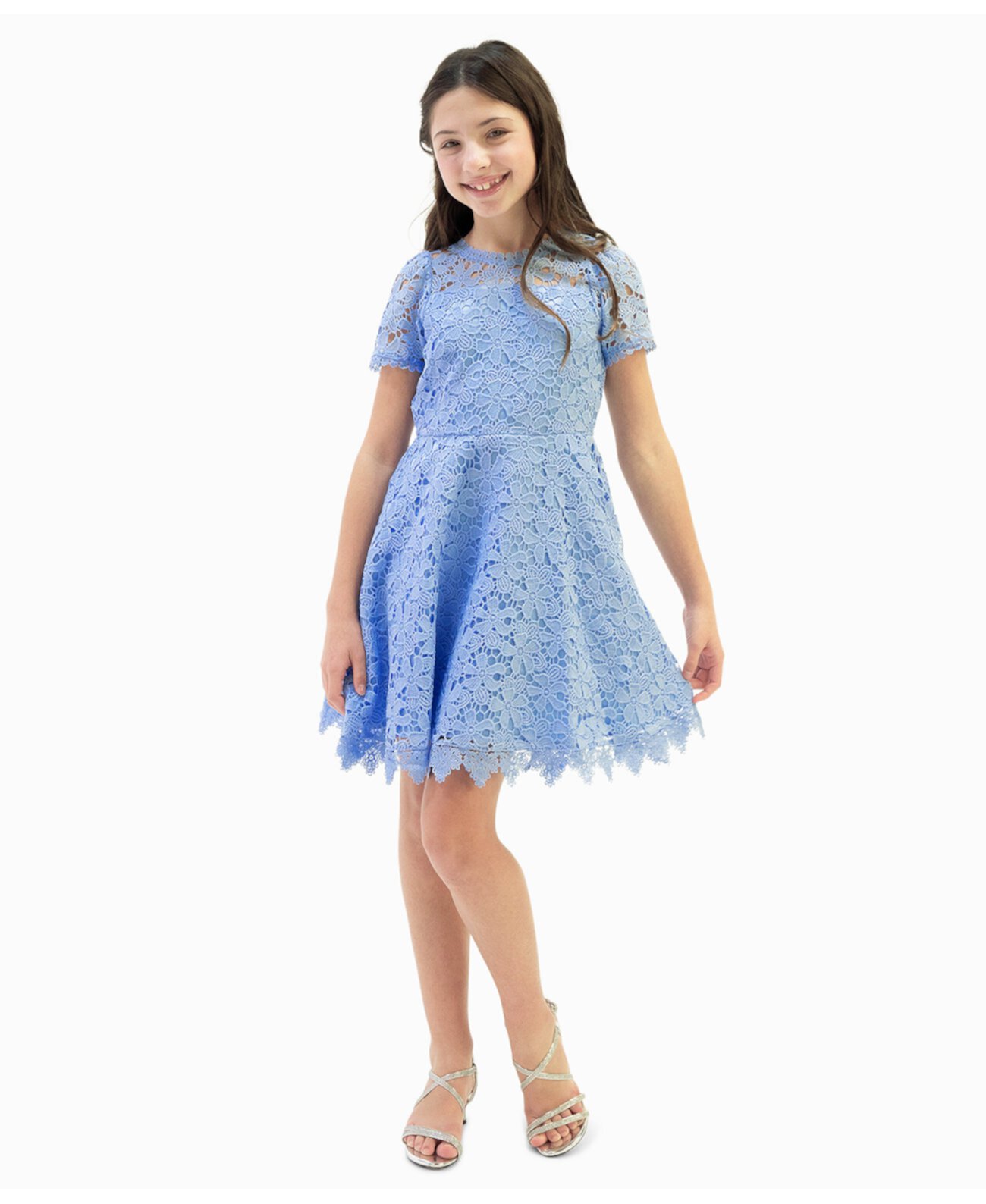 Платье из кружева и иллюзий для больших девочек Rare Editions