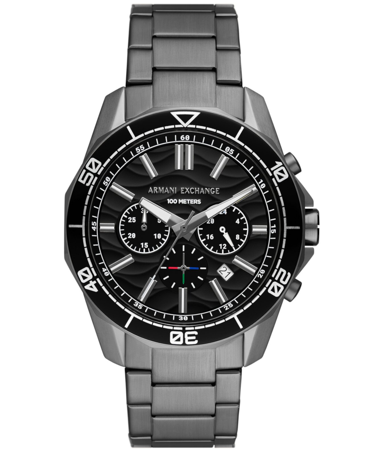 Смарт часы Armani Men's Spencer Chronograph Gunmetal Stainless Steel 44mm Armani