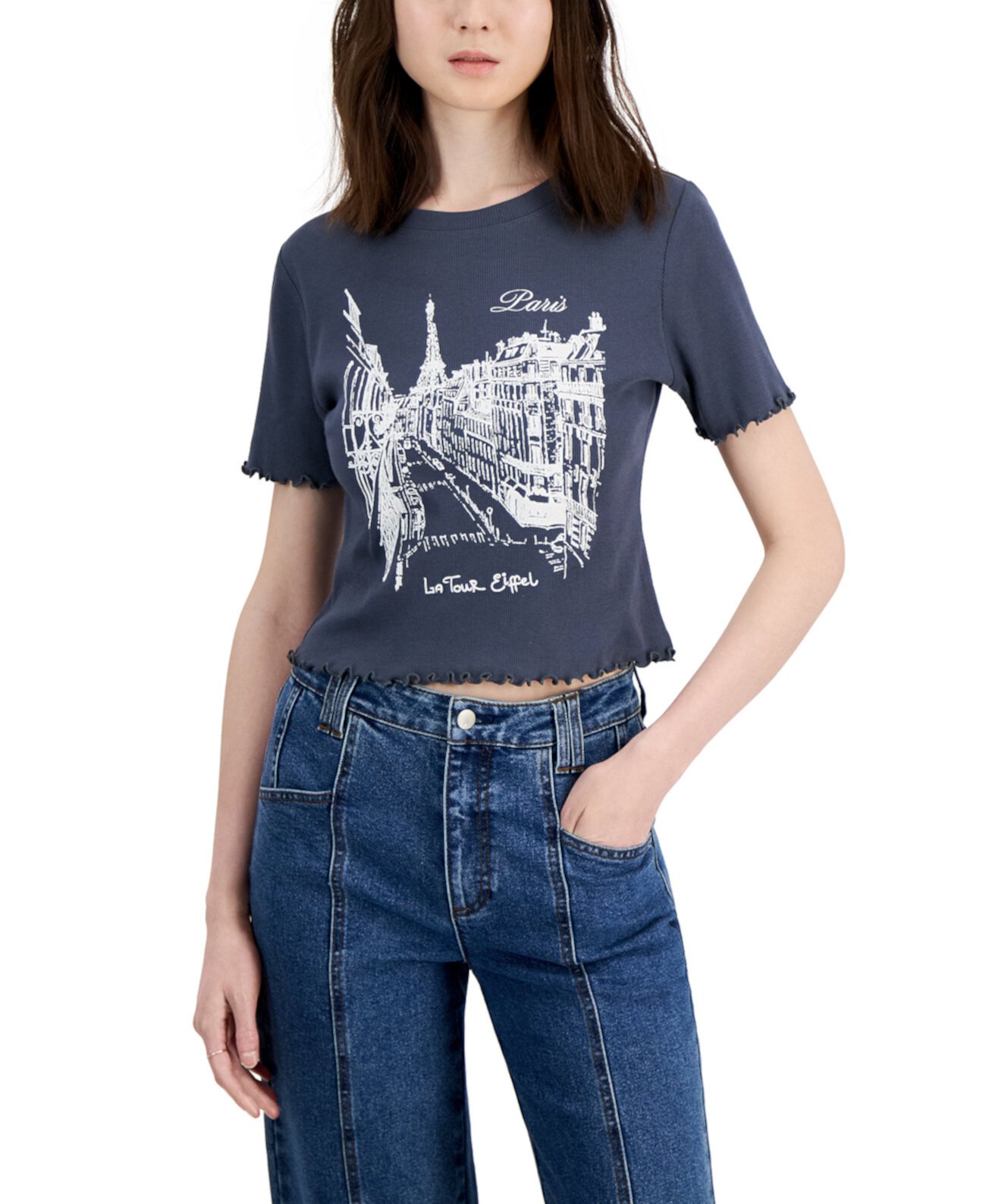 Детская футболка Paris с круглым вырезом для юниоров Grayson Threads, The Label