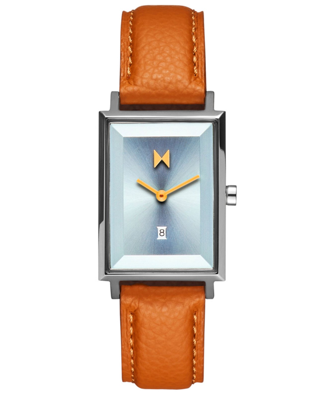 Женские кварцевые фирменные квадратные коричневые кожаные часы 24 мм MVMT